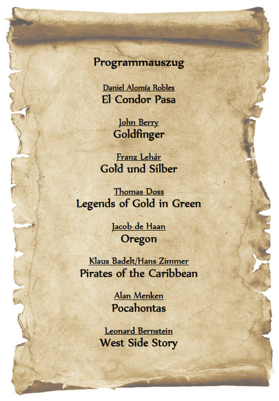 Programmauszug "Goldrausch"