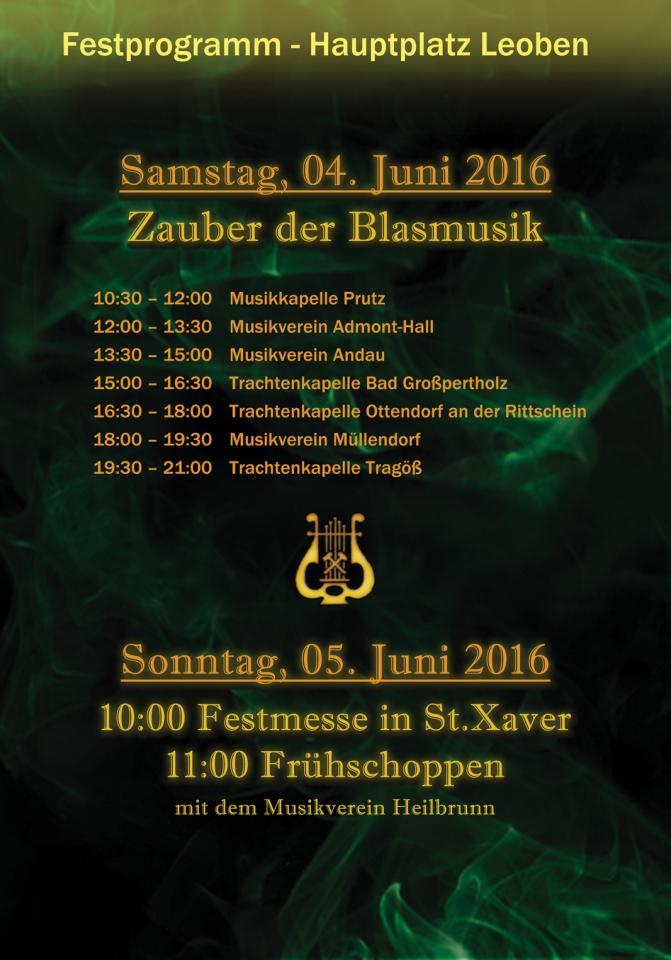 Festprogramm Sa/So